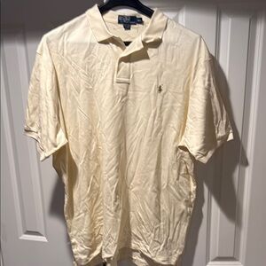 Polo by Ralph Lauren Men's Cream Polo Shirt